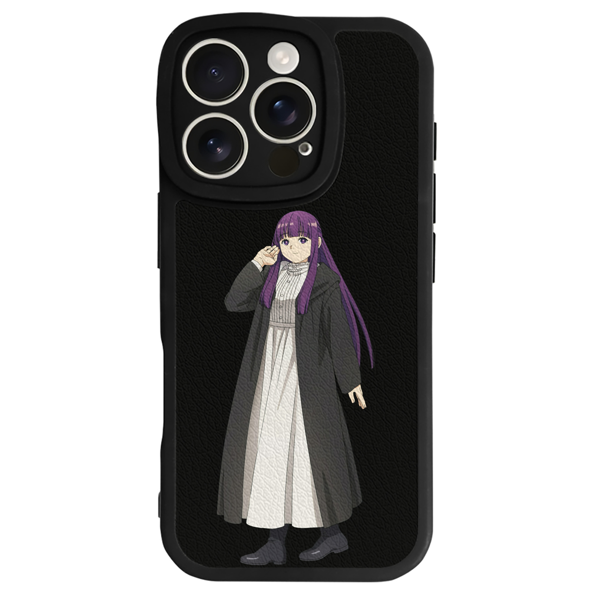（画像用） 葬送のフリーレン Frieren 【iPhone 16シリーズ対応】シリコンスマホケース（レザー調） 材質：シリコン